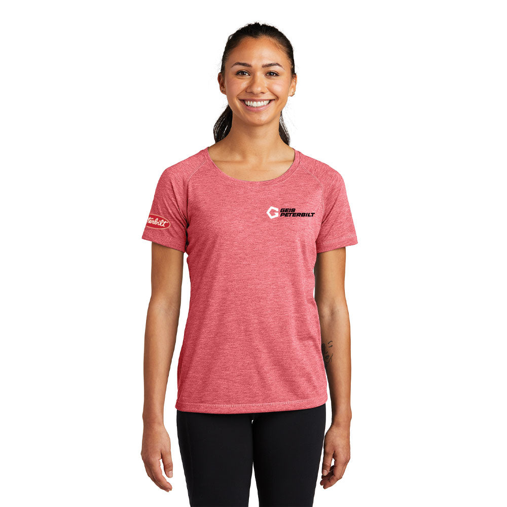 Sport-Tek® Ladies PosiCharge® Tri-Blend Wicking Scoop Neck Raglan Tee - LST400