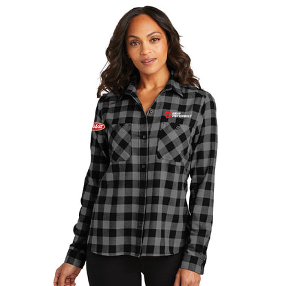 Port Authority® Ladies Plaid Flannel Shirt - LW669