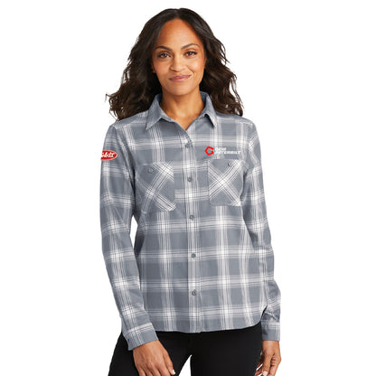 Port Authority® Ladies Plaid Flannel Shirt - LW669