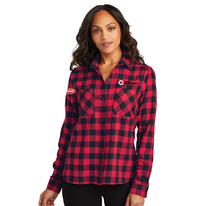 Port Authority® Ladies Plaid Flannel Shirt - LW669