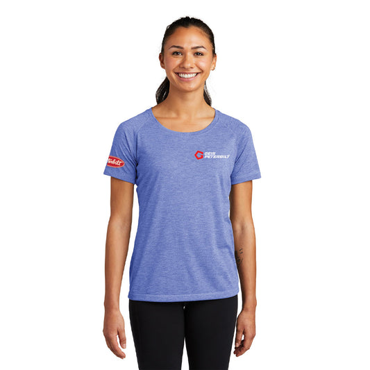 Sport-Tek® Ladies PosiCharge® Tri-Blend Wicking Scoop Neck Raglan Tee - LST400