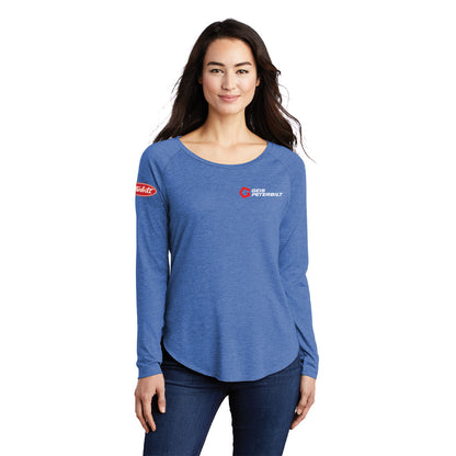 Sport-Tek ® Ladies PosiCharge ® Long Sleeve Tri-Blend Wicking Scoop Neck Raglan Tee - LST400LS